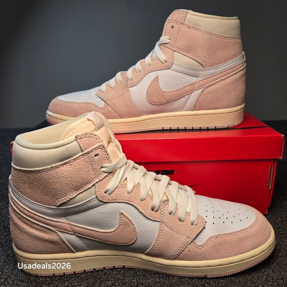 Nike Air Jordan 1 Retro High OG Washed Pink White Sail FD2596-600 wmns 11.5 M 10 - Picture 3 of 11